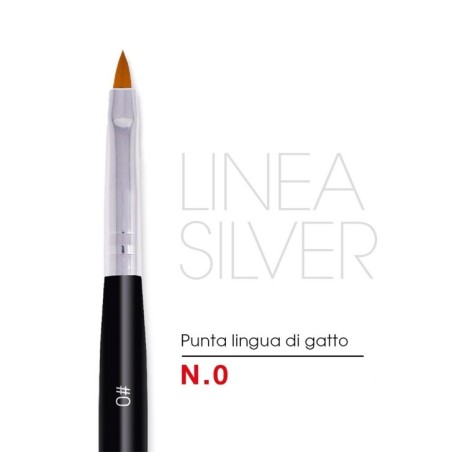 Pennello A Lingua Di Gatto Nr 0 - Linea Silver