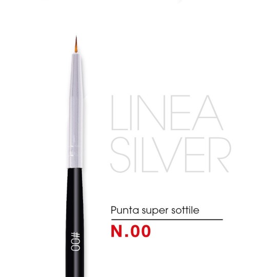 Pennello Punta Sottile Liner Nr 00 - Linea Silver
