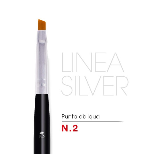 Pinceau oblique n° 2 - Ligne Silver