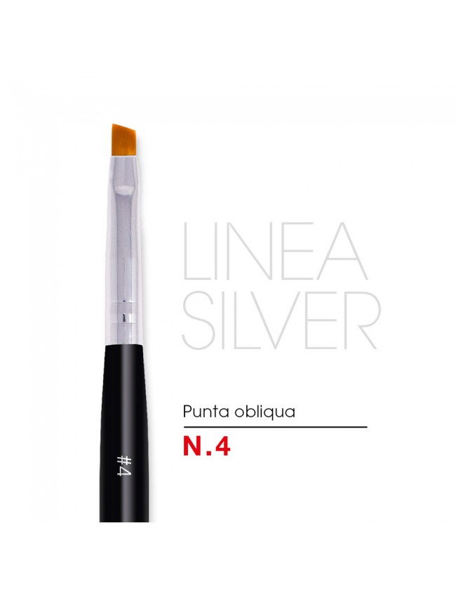 Pennello obliqua Nr 4 - Linea Silver