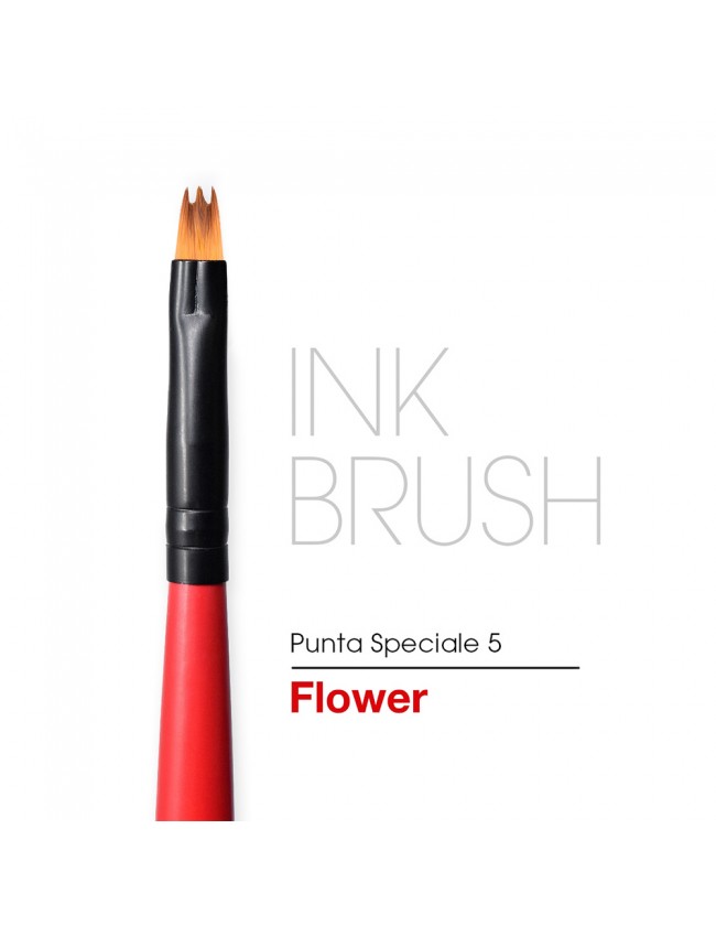 Pennello Ink Brush rosso Flower 5