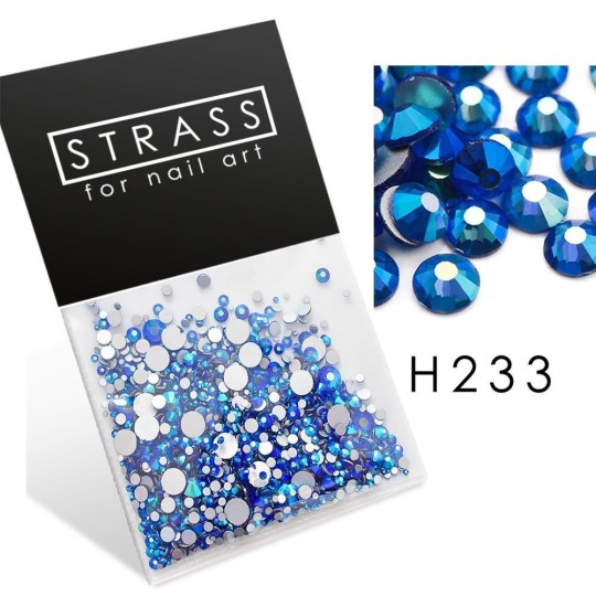 Décoration en Strass bleu océan H233