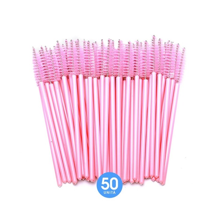 Pink Eyelash Extension Applicators - 50 Pcs