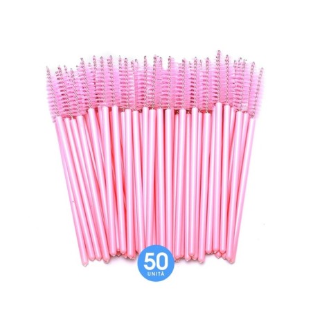 Pink Eyelash Extension Applicators - 50Pcs