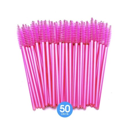 Applicateurs pour extensions de cils fuchsia - 50 pièces