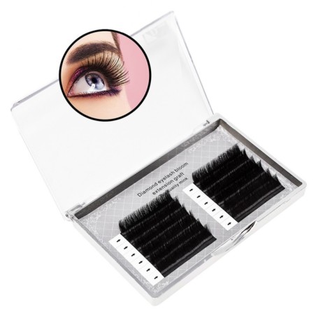 Extensiones de Pestañas D/0.05 - Flower Automática - Pestañas de Visón Extensiones de Pestañas D/0.05 - Flower Automática - Pestañas de Visón