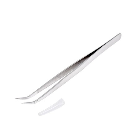 Pinzetta Di Precisione In Acciaio, Pinza Ciglia - Punta Curva