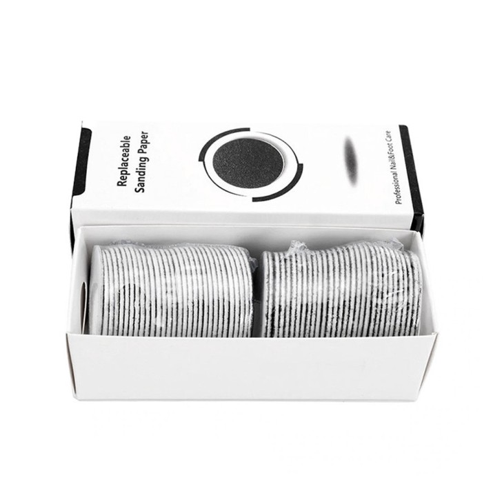 50x DISCHI ABRASIVI GRANDI PER RIMUOVI CALLI PEDICURE 42mm