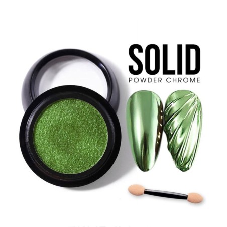 Polvere Solid Chrome Verde Gt013