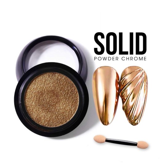 Polvere Solid Chrome Oro Gold Gt015