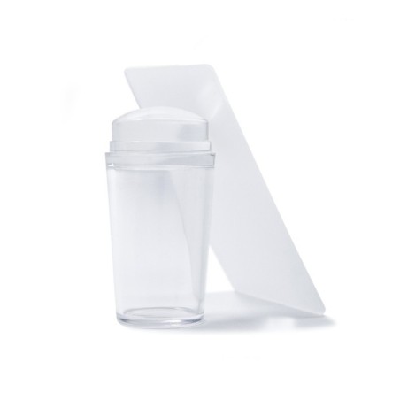 TIMBRO SIMPLY E SPATOLA PER STAMPING - TRASPARENTE