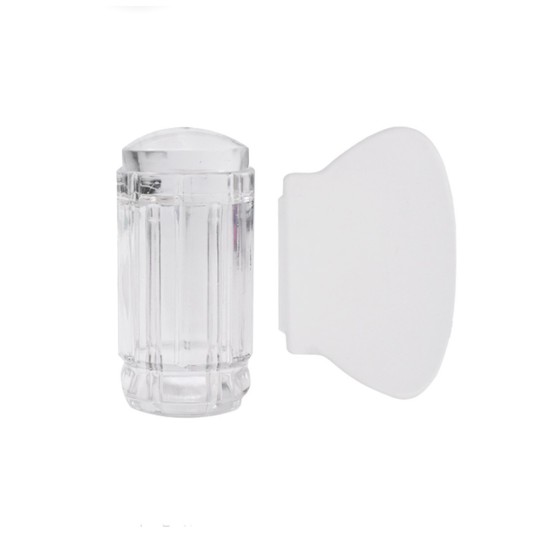 Set Timbro & Spatola Per Stamping - Trasparente