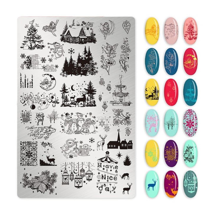 PLAQUE Stamping DE NOËL PLS-058