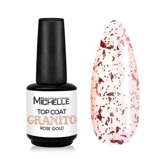Capa Top Granite RoseGold brillante sin dispersión 15 ml