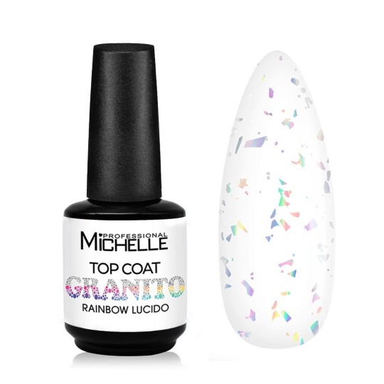 Top Coat Granite Rainbow Glossy No Dispersion 15Ml