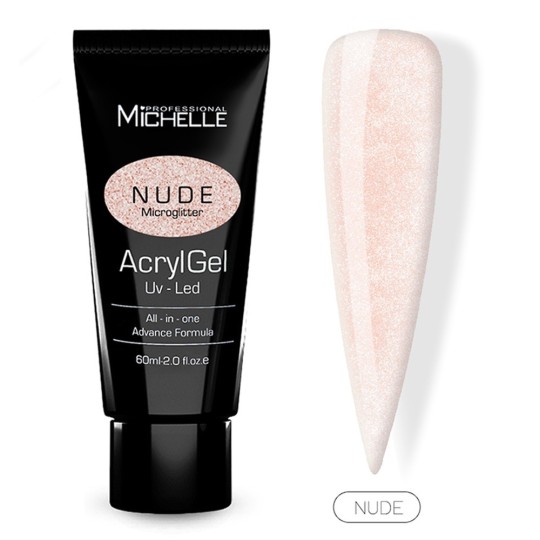 Acrylgel MicroGlitter 60Ml - Nude