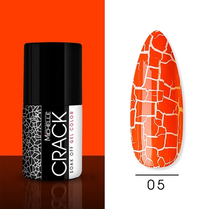 Soak off Crack color naranja - 05