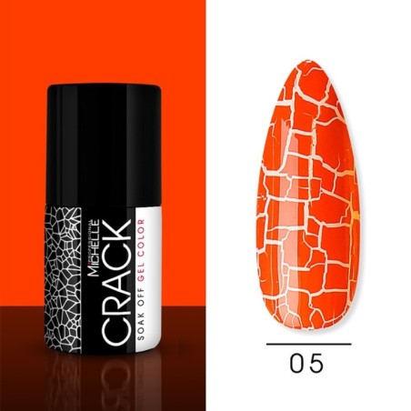 Soak off Crack color naranja - 05