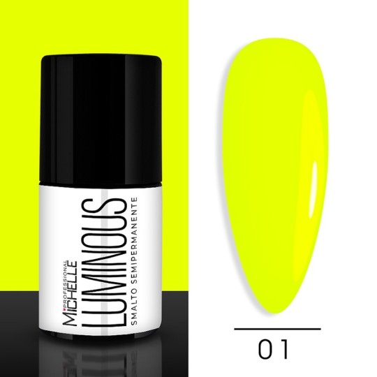 Fluorescente semipermanente luminoso - 1 amarillo