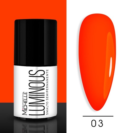 Luminous Semipermanente Fluorescente - 3 Rosso