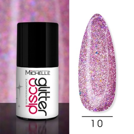 Smalto Disco Glitter Semipermanente - Orchidea 10