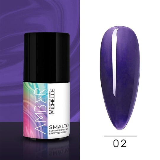 Smalto Amber Semipermanente Effetto Vetro - 02