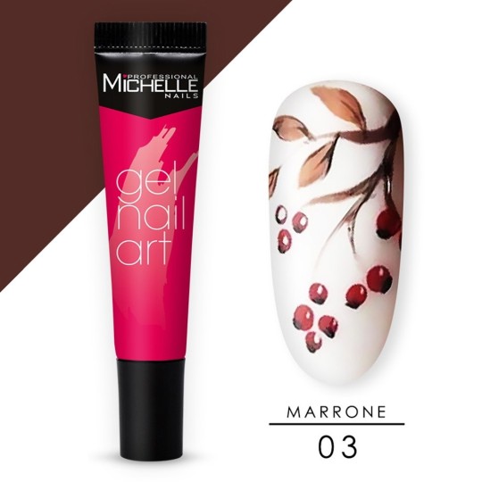 Gel Nail Art - 03 Marrone