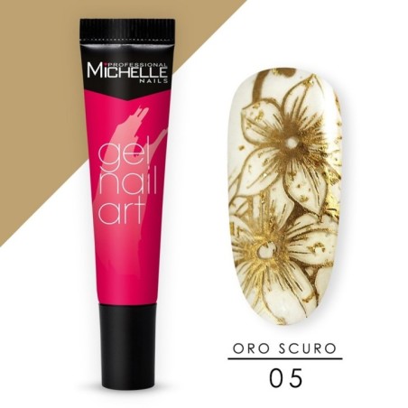 Gel nail art - 05 Dark Gold