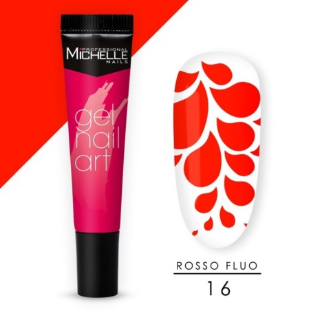 Gel Nail Art - 16 Rosso Fluo Gel Nail Art - 16 Rosso Fluo