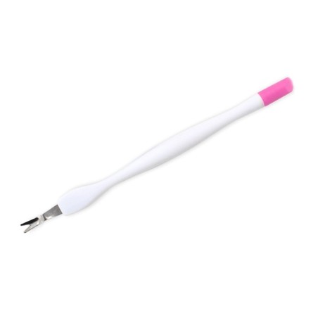 Penna Spingi Cuticole Doppia Punta Bianco-Rosa Penna Spingi Cuticole Doppia Punta Bianco-Rosa