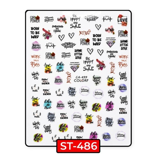Adesivi Stickers Happy - ST486