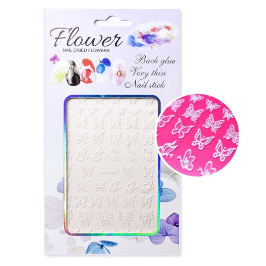 Stickers St193 Papillons blancs