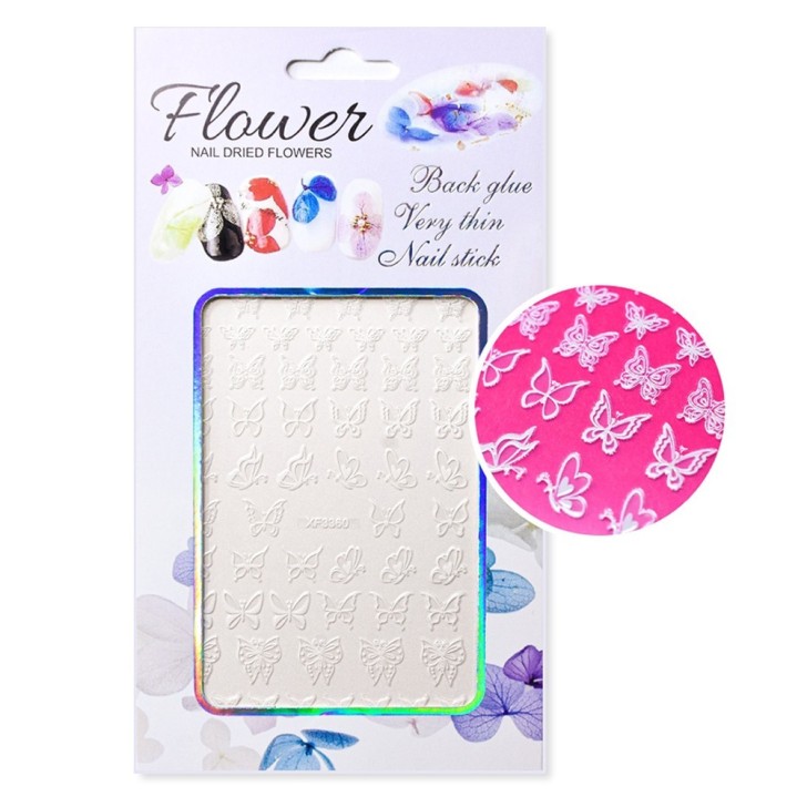 Stickers St193 Papillons blancs
