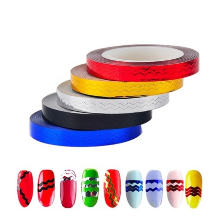 SET OF 5 ZIGZAG STICKERS FOR DECORATION