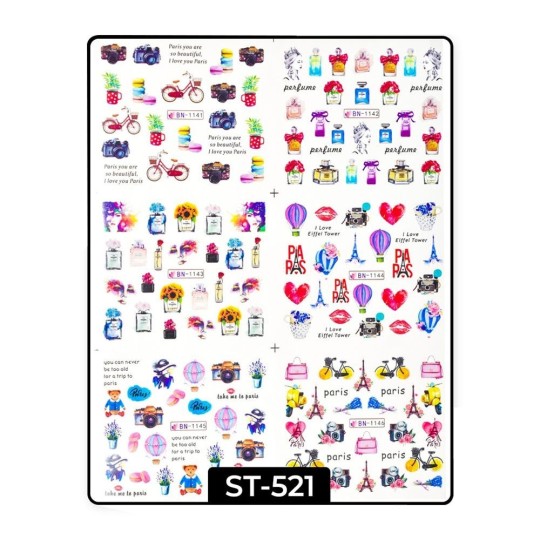 Water decals Love ST521
