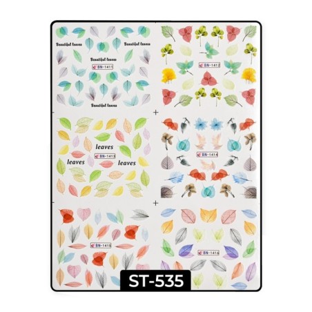 Water Decals Leaves ST535
