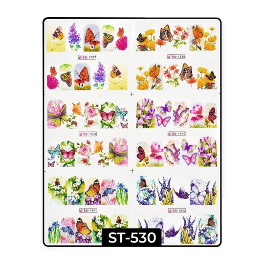 Water decals Papillons ST530
