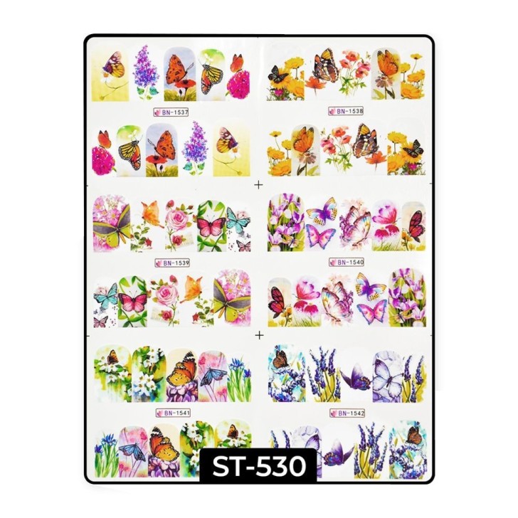 Water decals Papillons ST530