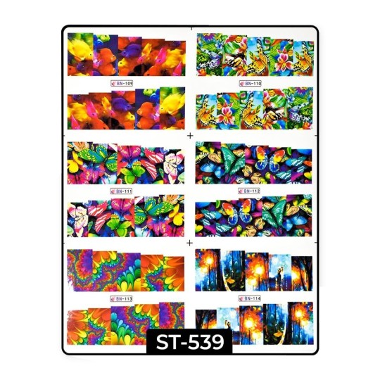 Décalcomanies à l'eau Art - ST539