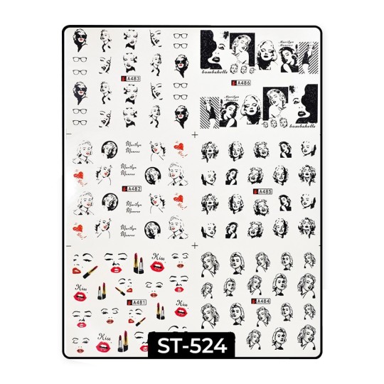 Water decals Marilyn ST524