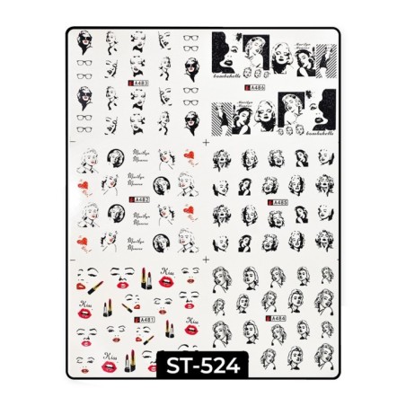 Water Decals Marilyn ST524 Water Decals Marilyn ST524