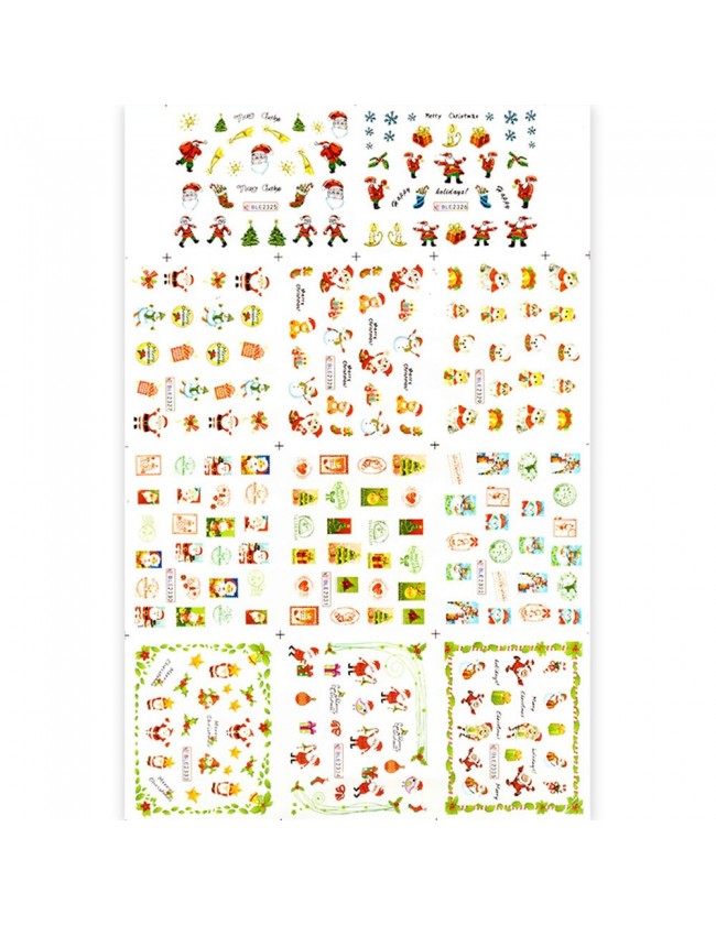 MAXI WATER DECALS NATALE T328