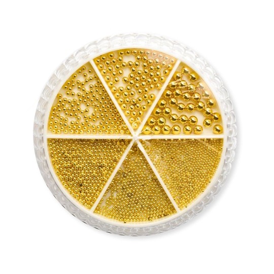 Bolitas Multi Mix Perline Gold Oro - H856