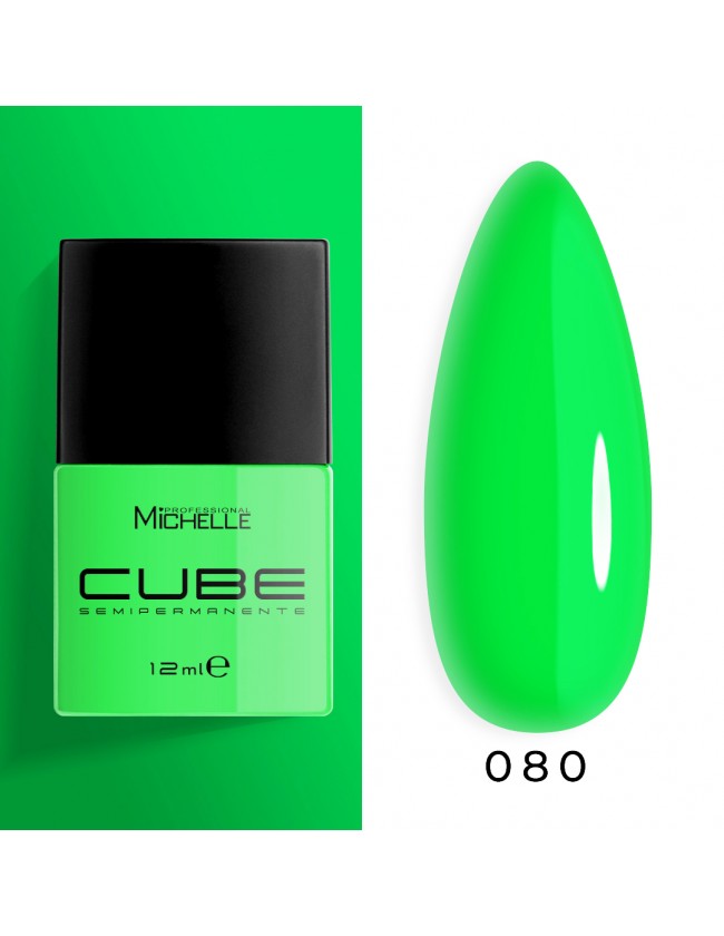 CUBE Semipermanente - Green Fluo 080