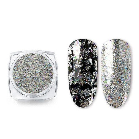 Ultra Thin Rainbow Silver Fragments H132