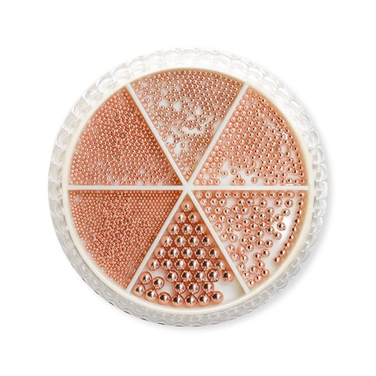 Bolitas Multi Mix Beads Rose Gold - H858