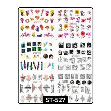 Water Decals Flowers ST527