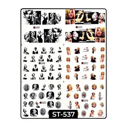 Water Decals Marilyn - ST537