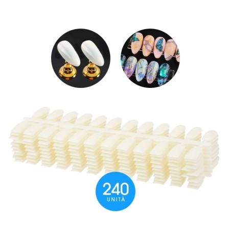 TIPS NAILS NATURAL COLORED FOR BOOK EXHIBITOR - 120 TIPS