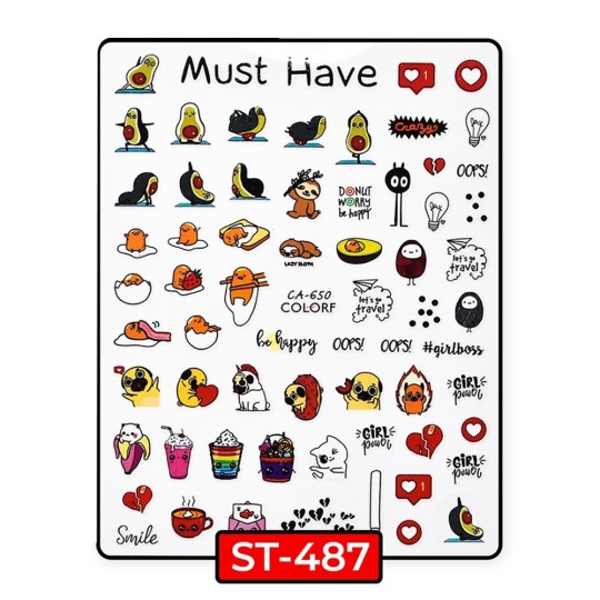 Adesivi Stickers Avocado - ST487
